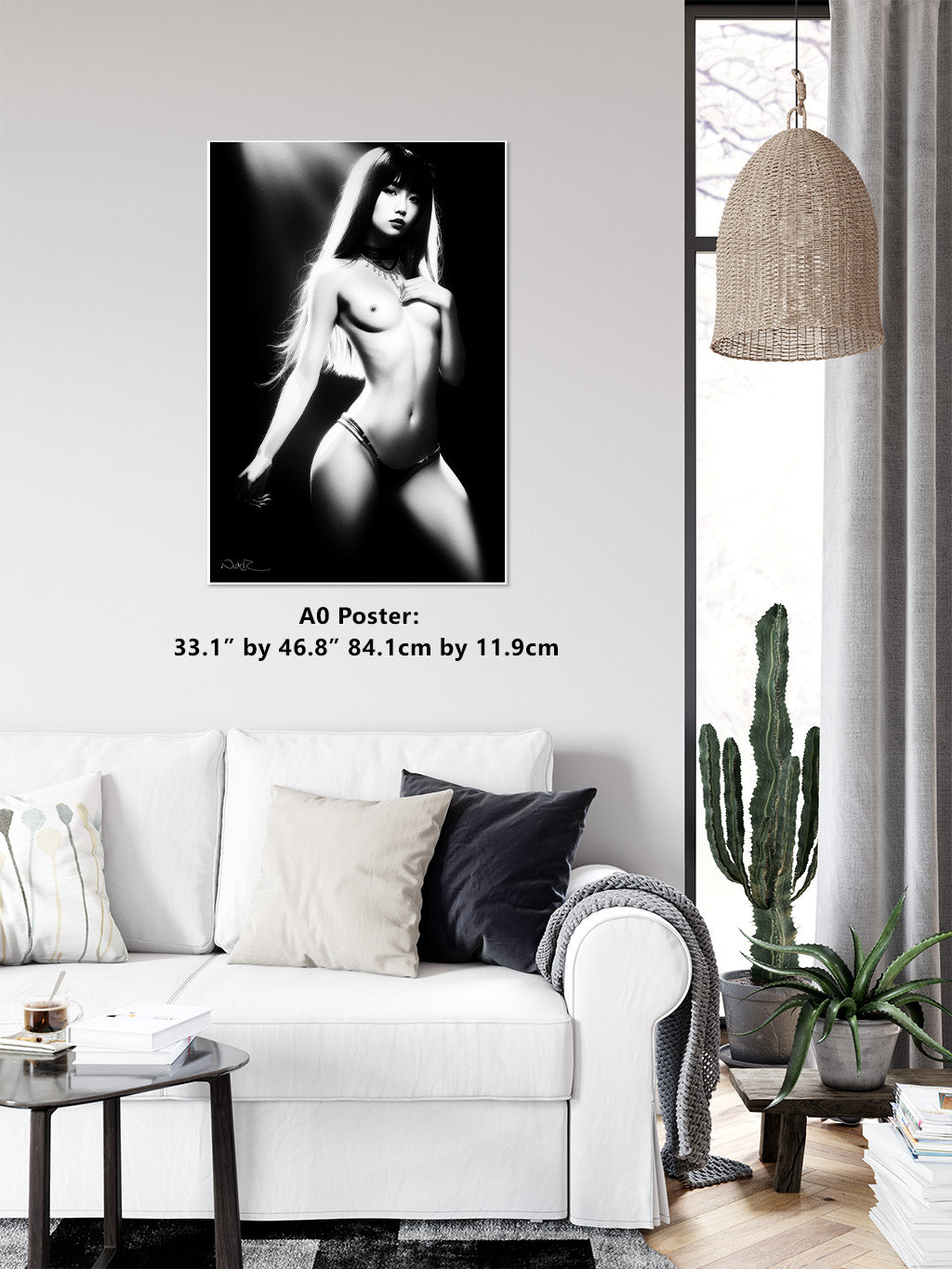 Kyoto Erito 7 - Gloss Print | Art Nude Home Decor | Erotic Wall Art | Sexy Bedroom Decor | Gifts For Him | Nude Print | Naked Woman