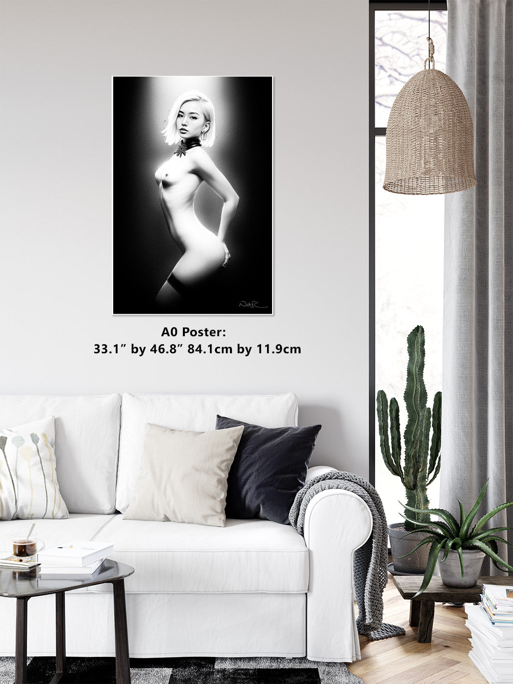 Kyoto Erito 4a - Gloss Print | Art Nude Home Decor | Erotic Wall Art | Sexy Bedroom Decor | Gifts For Him | Nude Print | Naked Woman
