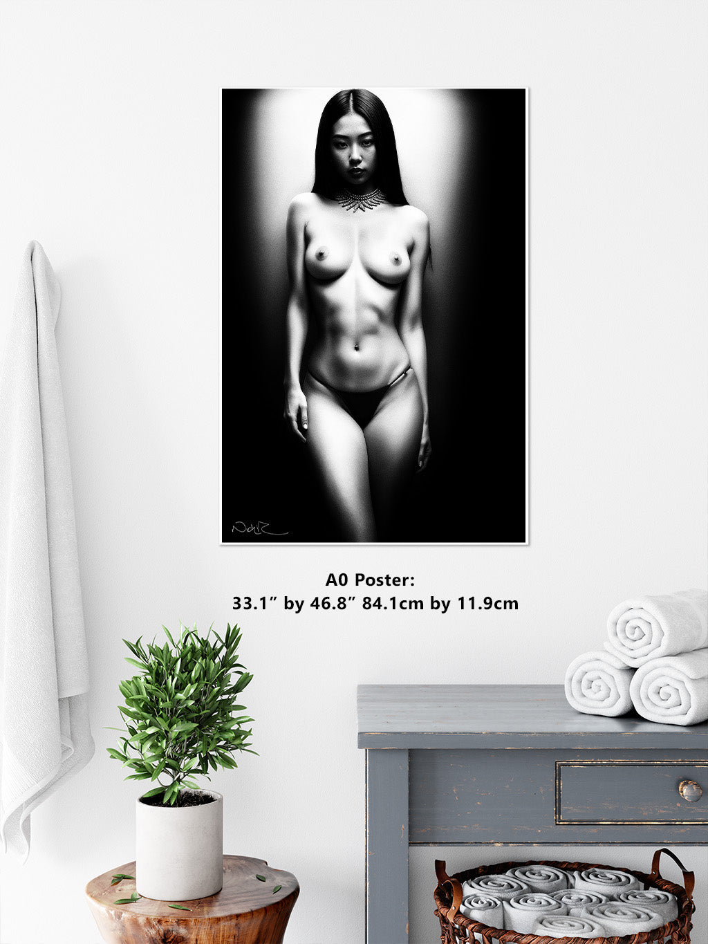 Kyoto Erito 8 - Gloss Print | Art Nude Home Decor | Erotic Wall Art | Sexy Bedroom Decor | Gifts For Him | Nude Print | Naked Woman