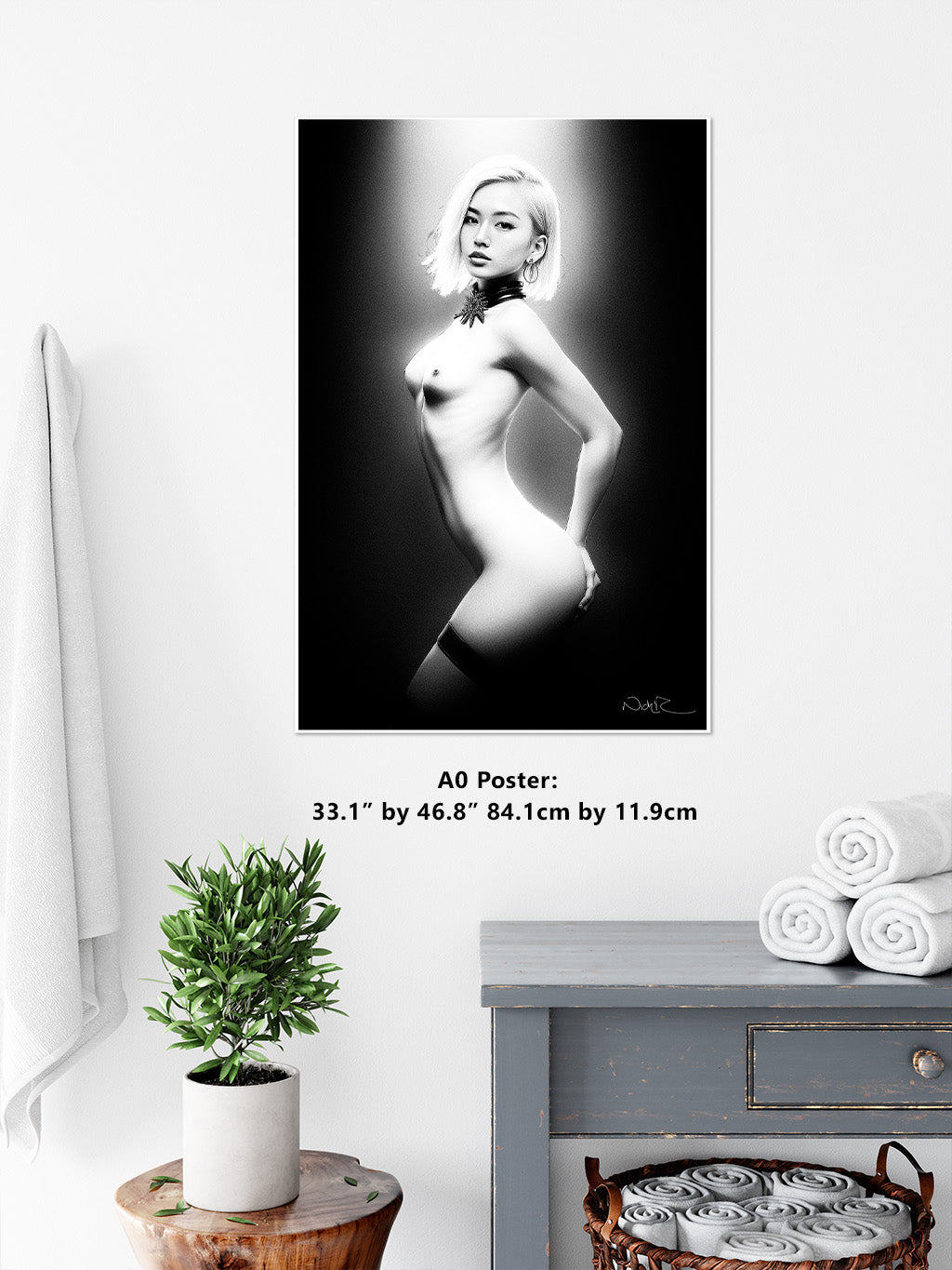 Kyoto Erito 4a - Gloss Print | Art Nude Home Decor | Erotic Wall Art | Sexy Bedroom Decor | Gifts For Him | Nude Print | Naked Woman
