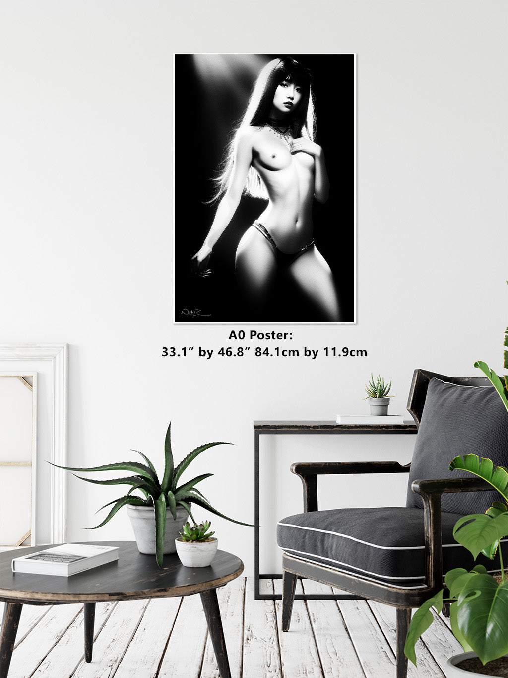 Kyoto Erito 7 - Gloss Print | Art Nude Home Decor | Erotic Wall Art | Sexy Bedroom Decor | Gifts For Him | Nude Print | Naked Woman