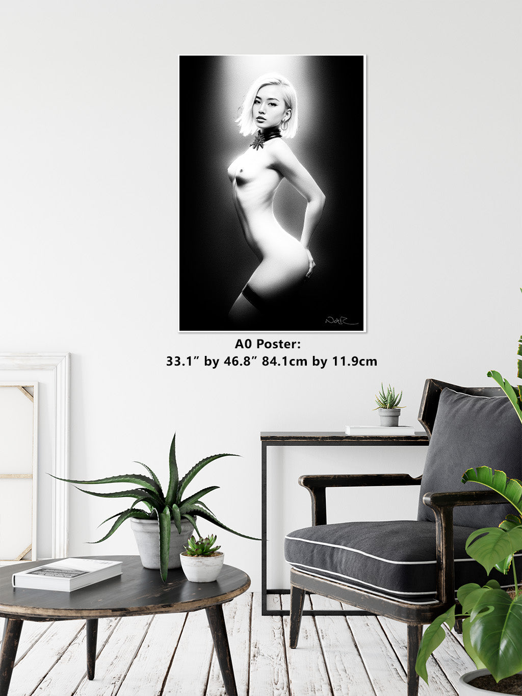 Kyoto Erito 4a - Gloss Print | Art Nude Home Decor | Erotic Wall Art | Sexy Bedroom Decor | Gifts For Him | Nude Print | Naked Woman