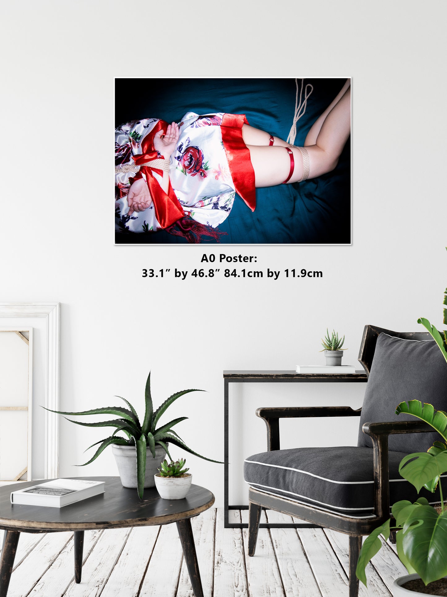 Shibari Colors 4 - Gloss Poster | Fetish photography | Japanese Sex Art | Kinbaku Art Print | Woman BDSM | Erotic Wall Art | Gifts for Him