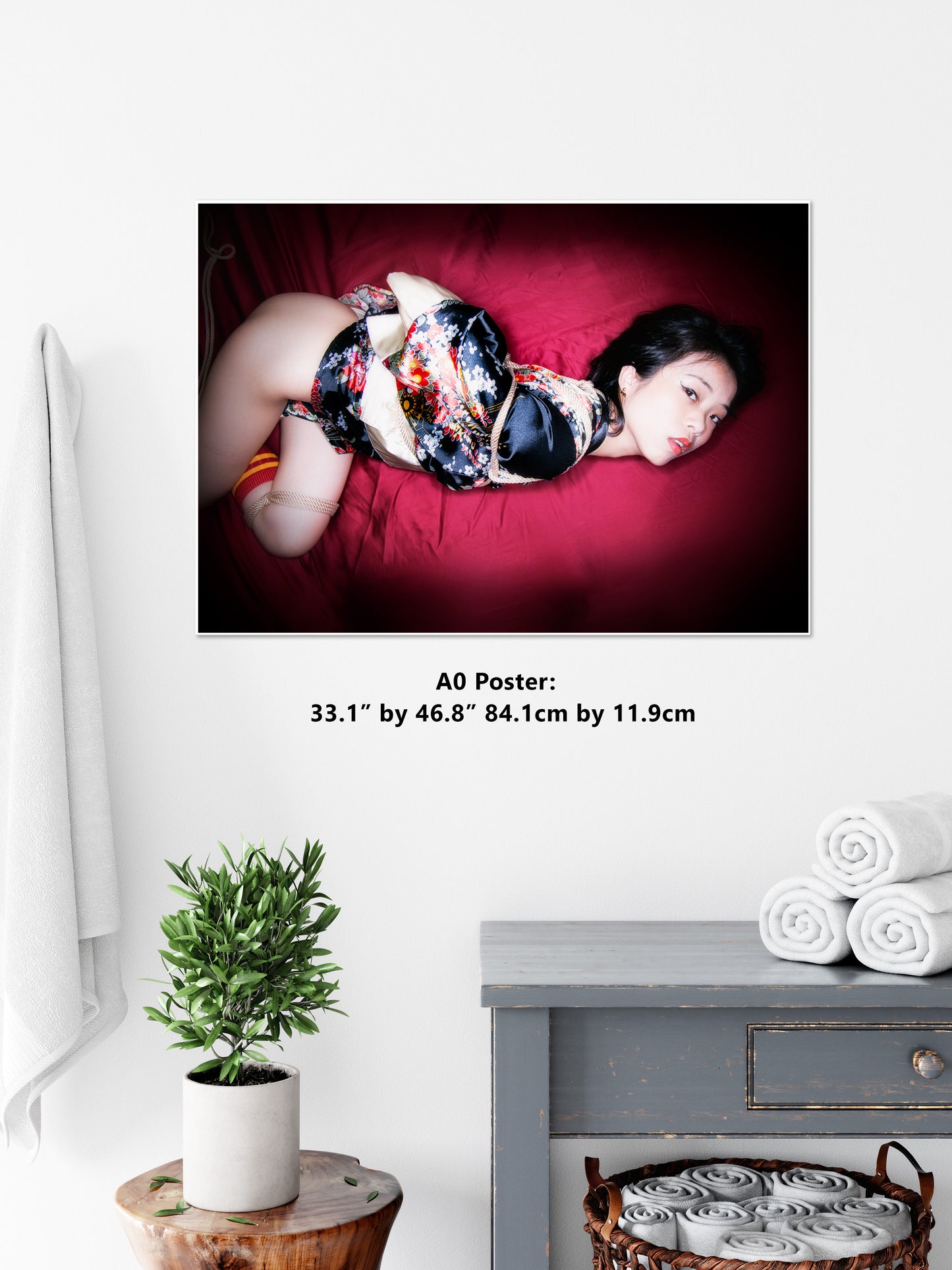 Shibari Colors 7 - Gloss Poster | Fetish photography | Japanese Sex Art | Kinbaku Art Print | Woman BDSM | Erotic Wall Art | Gifts for Him