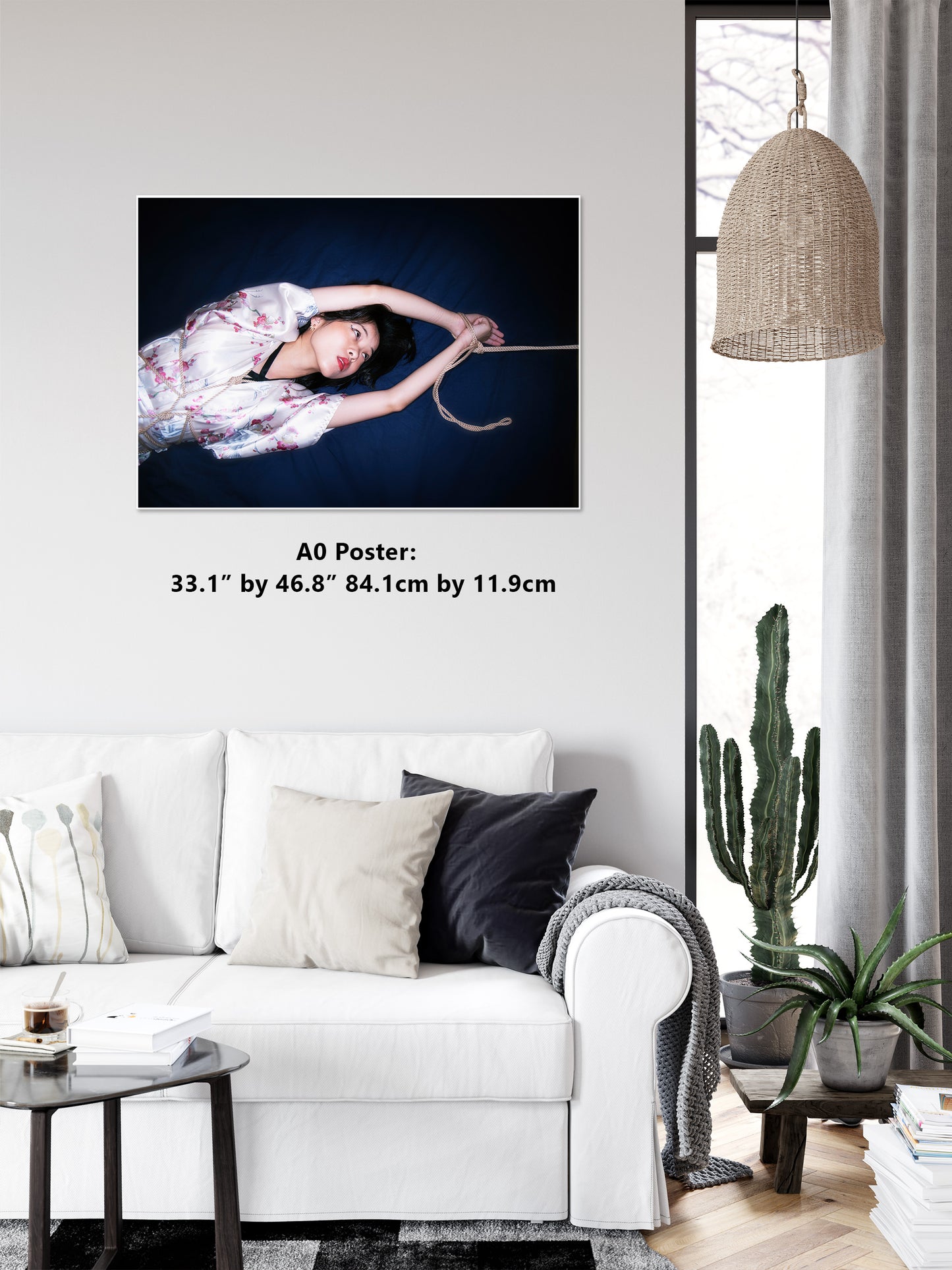 Shibari Colors 9 - Gloss Poster | Fetish photography | Japanese Sex Art | Kinbaku Art Print | Woman BDSM | Erotic Wall Art | Gifts for Him