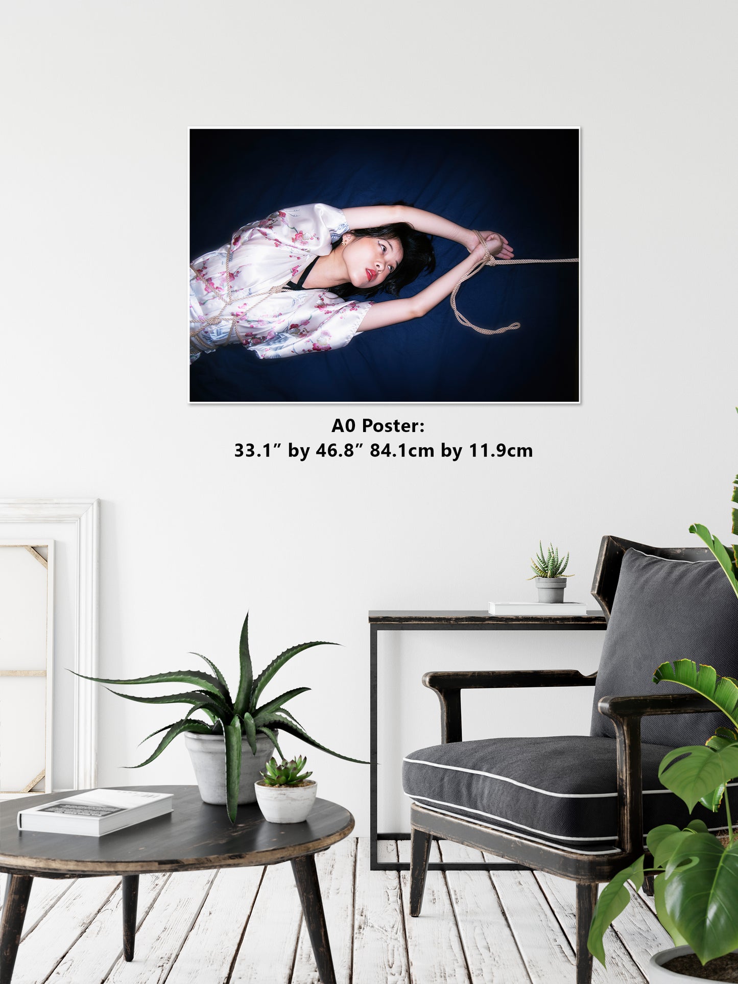 Shibari Colors 9 - Gloss Poster | Fetish photography | Japanese Sex Art | Kinbaku Art Print | Woman BDSM | Erotic Wall Art | Gifts for Him