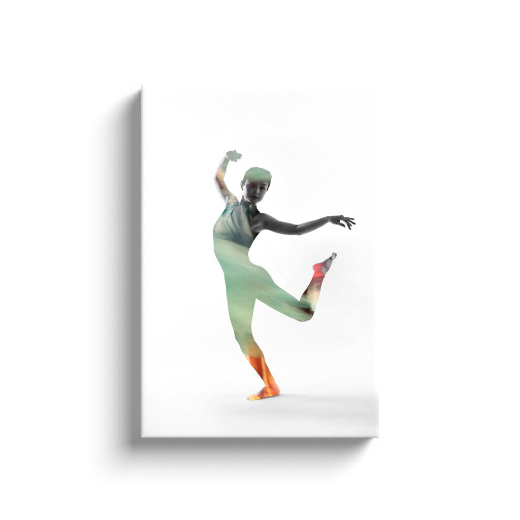 Dance Within A Dance 2 Canvas On White | Contemporary Dance | Dancer Art Photo | Dance Photography | Photography Prints | Black And White