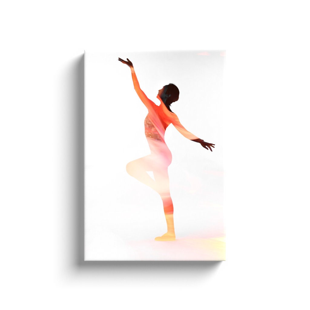 Dance Within A Dance 3 Canvas On White | Contemporary Dance | Dancer Art Photo | Dance Photography | Photography Prints | Black And White