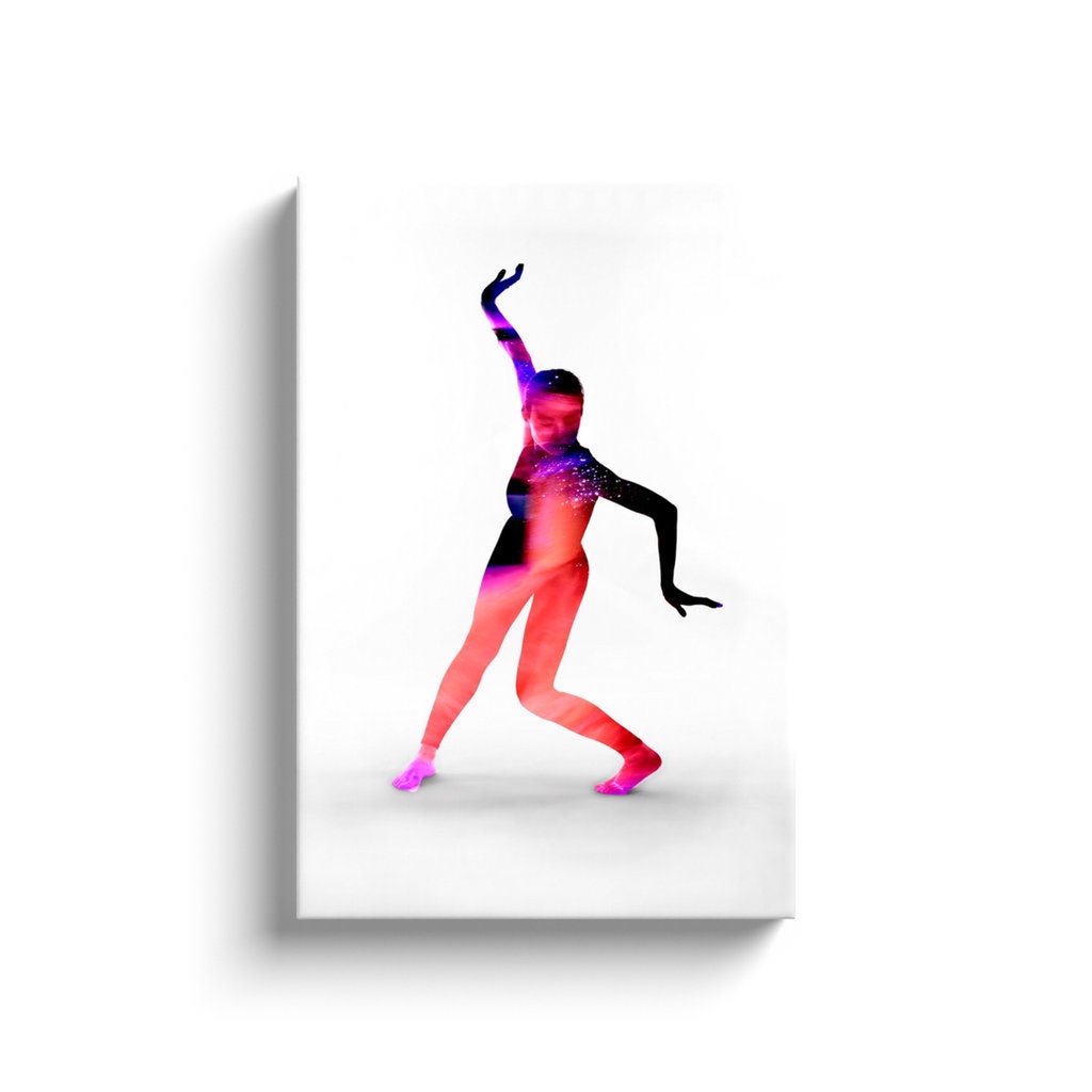 Dance Within A Dance 4 Canvas On White | Contemporary Dance | Dancer Art Photo | Dance Photography | Photography Prints | Black And White