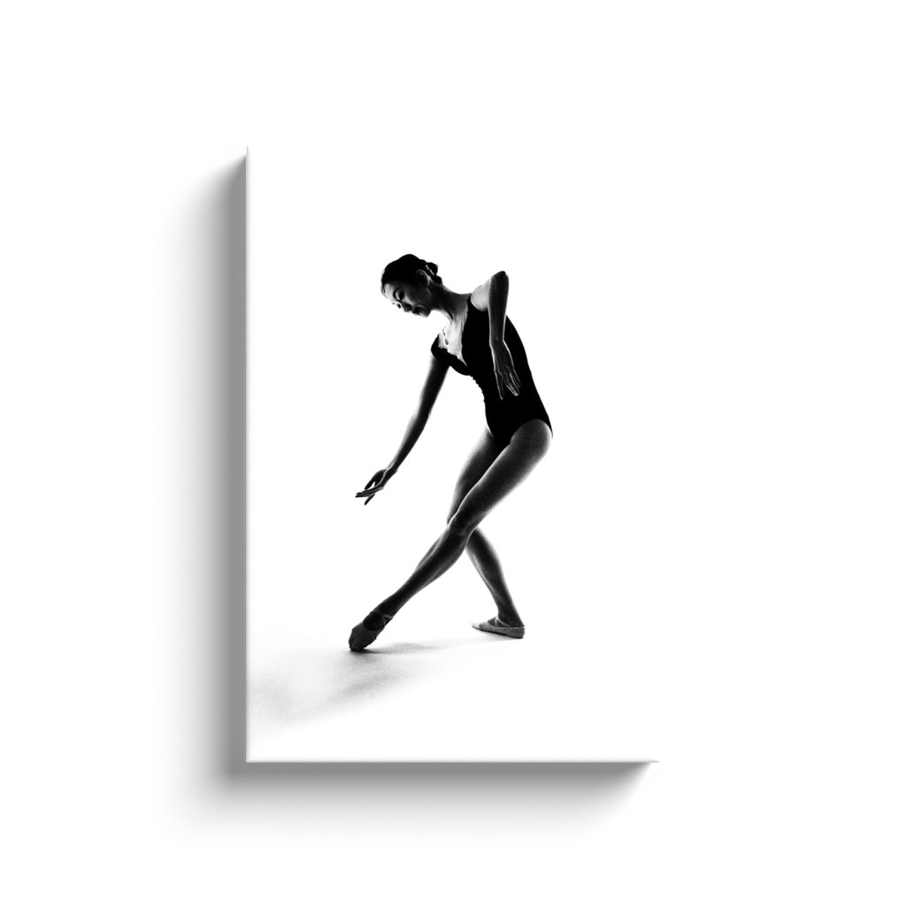 Contemporary Ballerina - Canvas On White | Contemporary Dance | Dancer Art Photo | Dance Photography | Photography Prints | Black And White