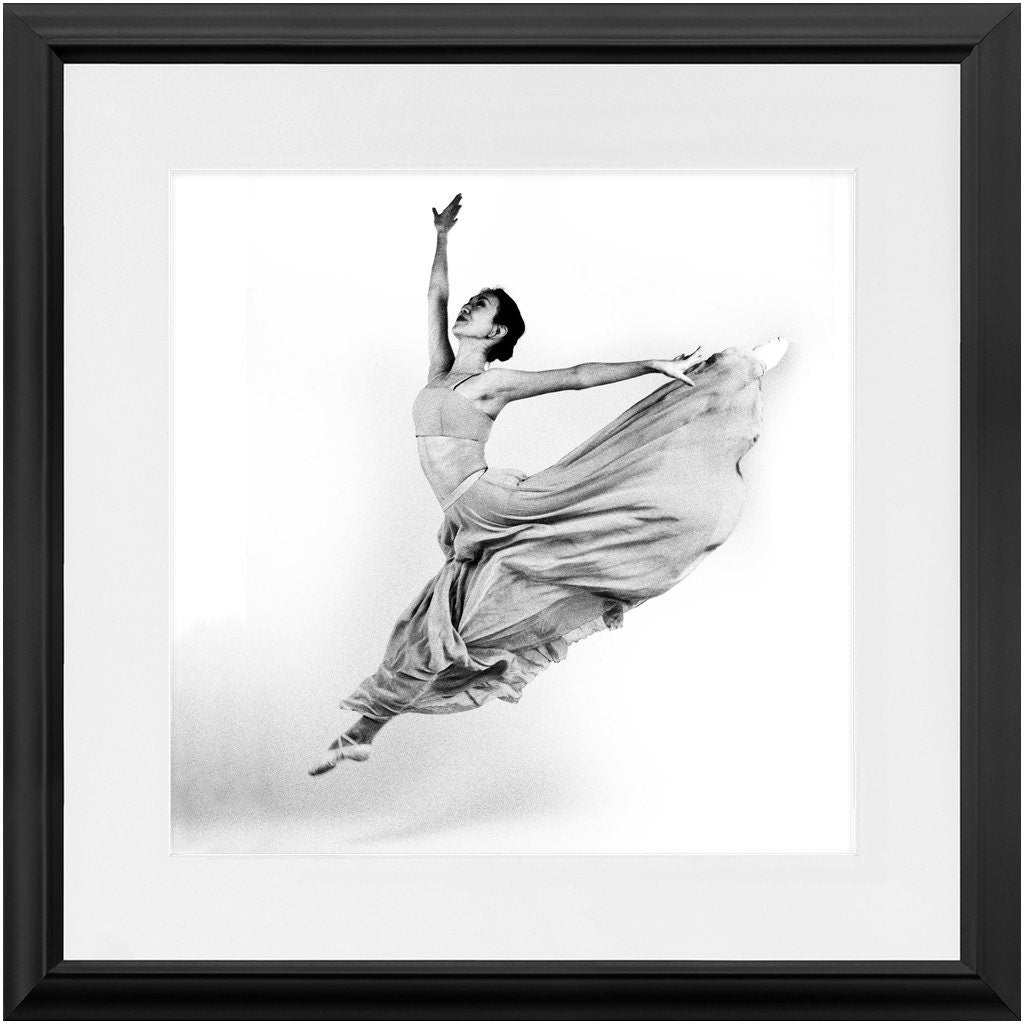 Contemporary Ballerina Leaping 1 -Square Framed Photo | Contemporary Dance | Dancer Art Photo | Dance Photography | Photography Prints