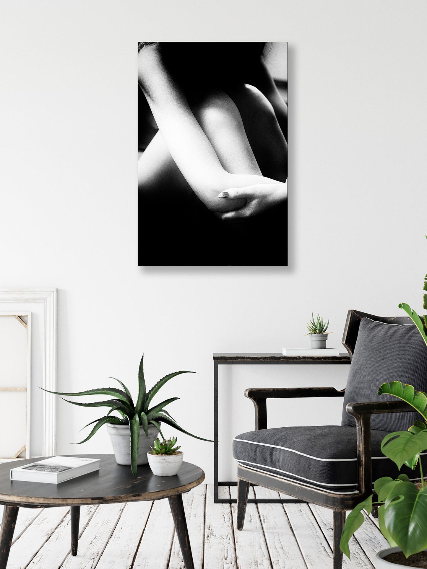 Contour Nude 10 - Digital PDF File | Erotic Wall Art | Sexy Bedroom Decor | Gifts for Him | Nude Art Print | BW photography | Naked Woman