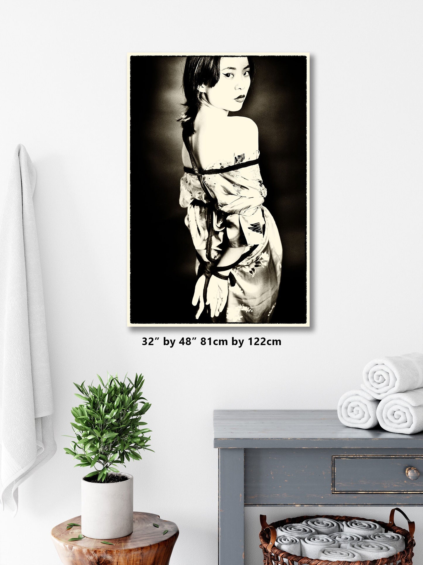Shibari B n W 6 - Digital PDF File | Fetish photography | Japanese Sex Art | Kinbaku Art Print | Woman BDSM | Erotic Wall Art