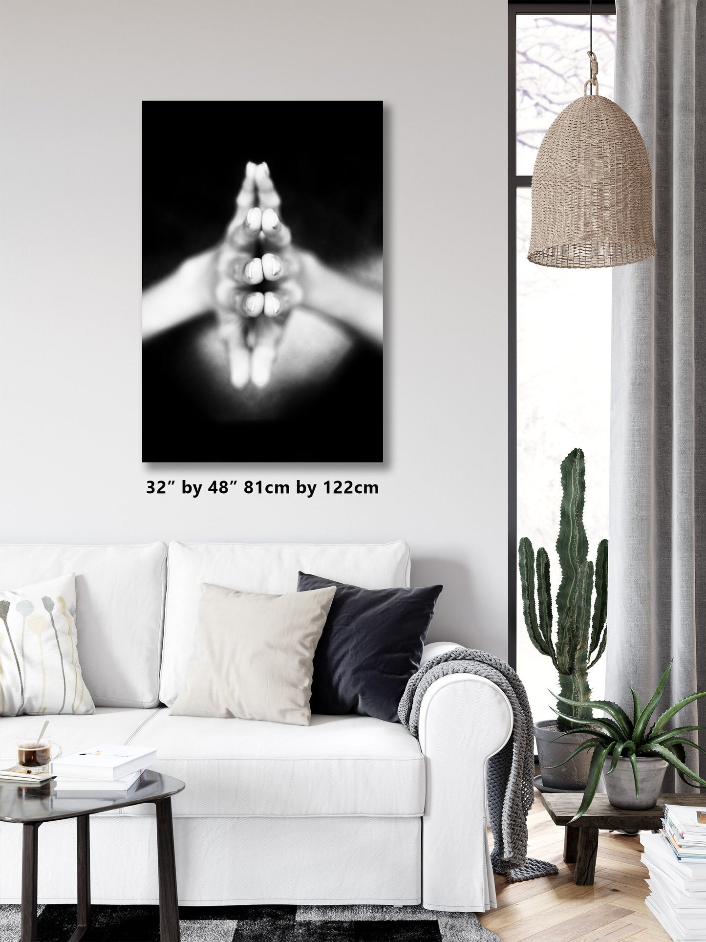 Yoga As Art 3 P Prayer | Digital PDF File | Yoga Pose Wall Art | Yoga Studio Decor | Spiritual Photos | Black And White | Yoga Digital Print
