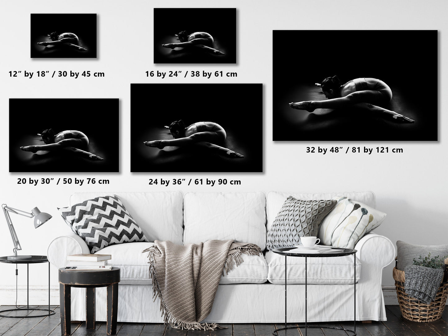 YOGA as ART 6 | Digital PDF File | Yoga Pose Wall Art | Yoga Studio Decor | Spiritual Photos | Black And White | Yoga Digital Print