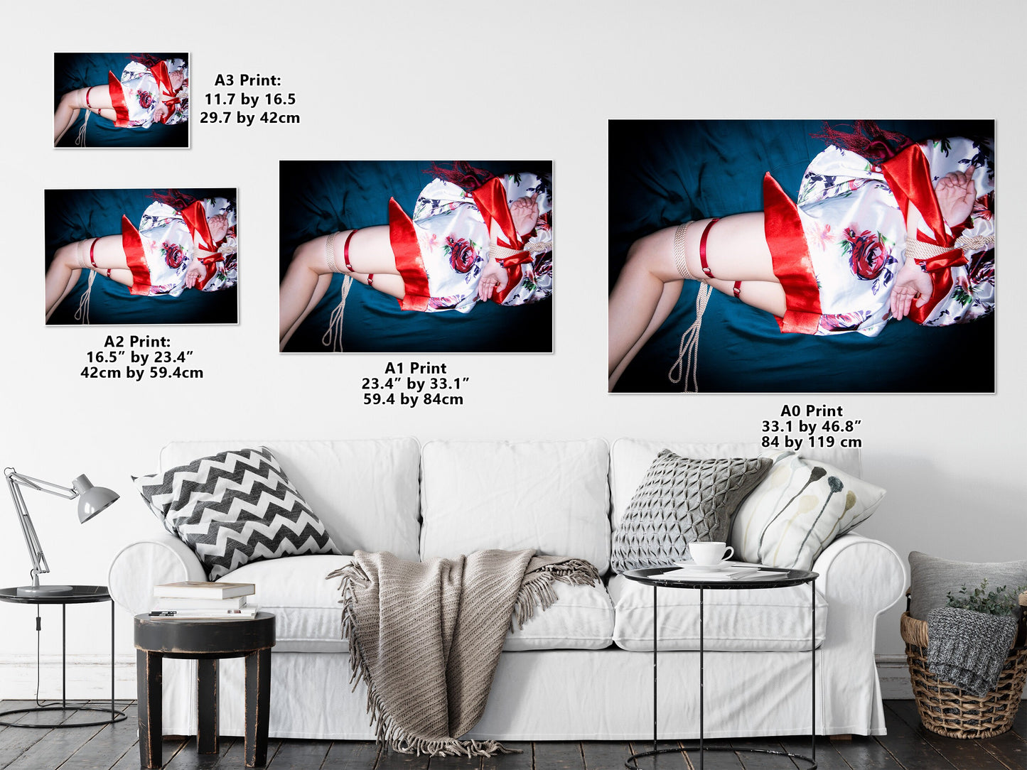 Shibari Colour 4 | Digital PDF File |Japanese Sex Art| Kinbaku Art Print | Woman BDSM | Erotic Wall Art | Gifts for Him | Rope Bondage Photo