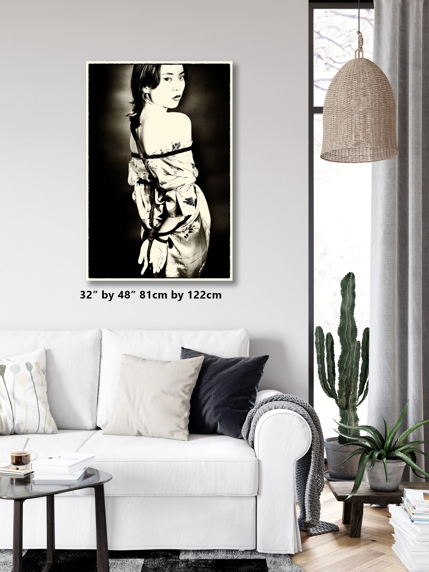 Shibari B n W 6 - Digital PDF File | Fetish photography | Japanese Sex Art | Kinbaku Art Print | Woman BDSM | Erotic Wall Art