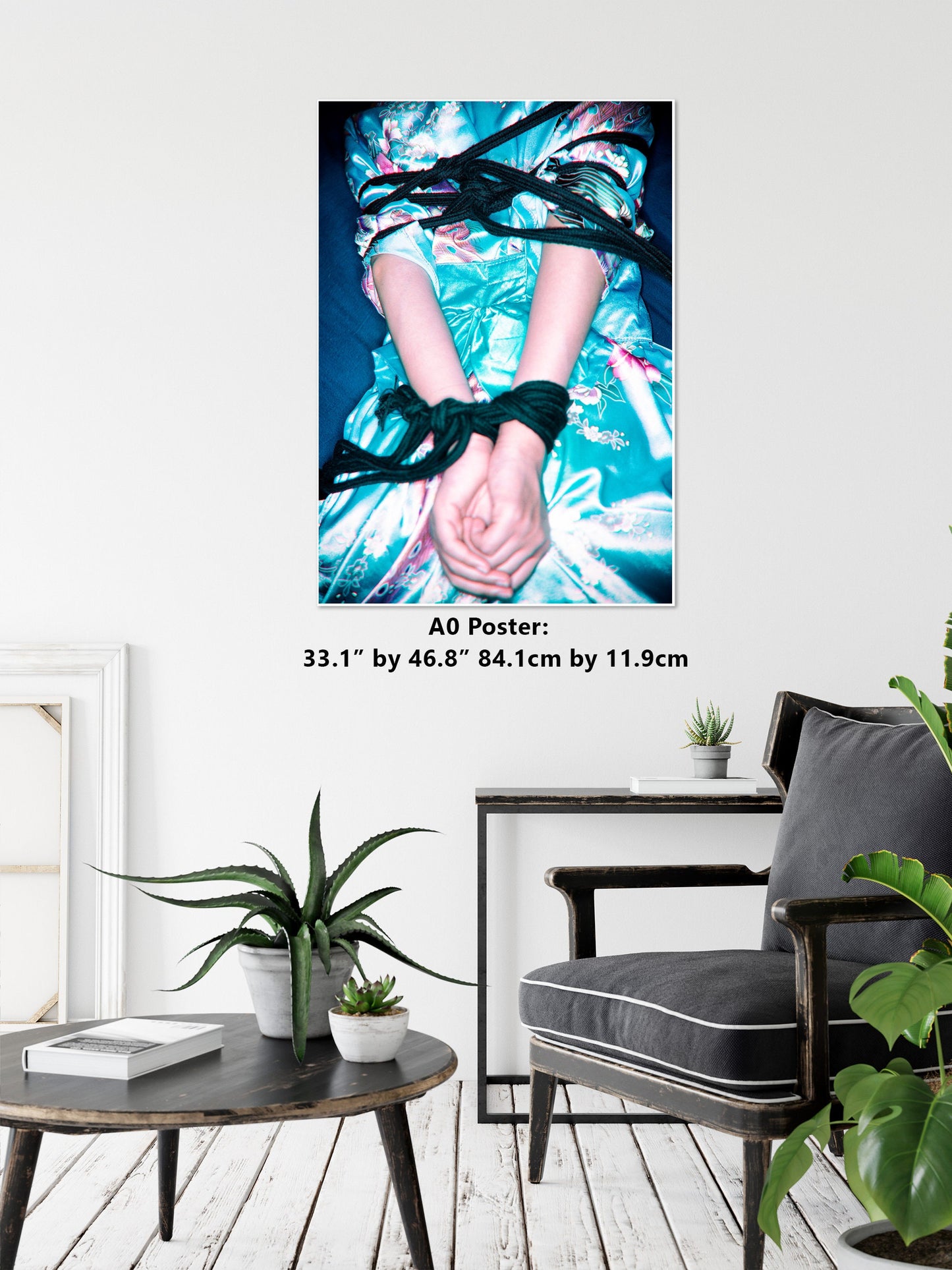 Shibari Colour 1| Digital PDF File |Japanese Sex Art | Kinbaku Art Print | Woman BDSM | Erotic Wall Art | Gifts for Him | Rope Bondage Photo