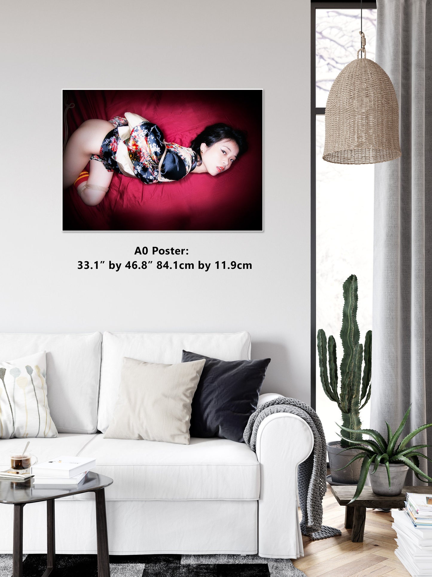 Shibari Colour 7 | Digital PDF File |Japanese Sex Art | Kinbaku Art Print | Woman BDSM | Erotic Wall Art | Gifts for Him |Rope Bondage Photo