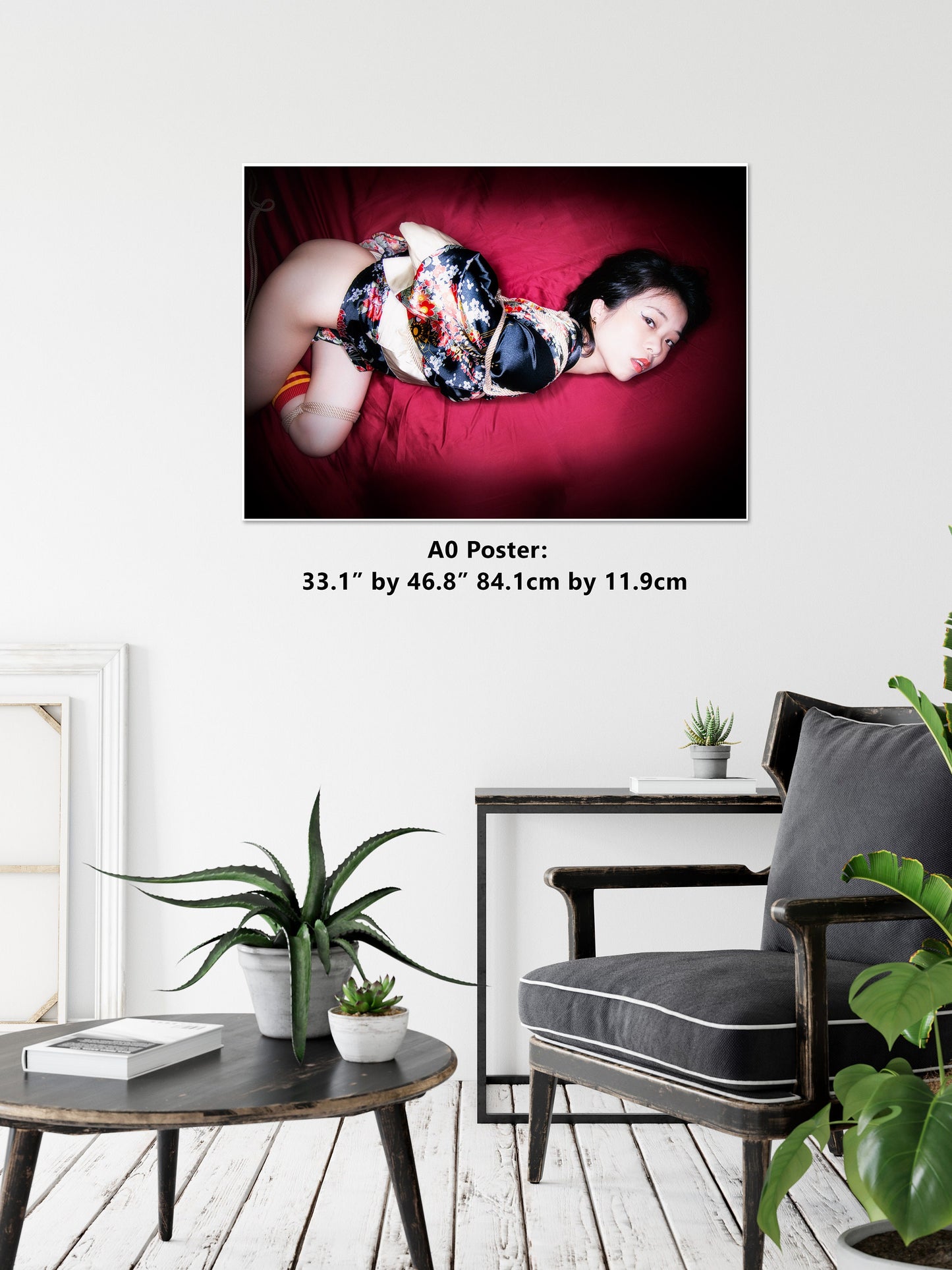 Shibari Colour 7 | Digital PDF File |Japanese Sex Art | Kinbaku Art Print | Woman BDSM | Erotic Wall Art | Gifts for Him |Rope Bondage Photo