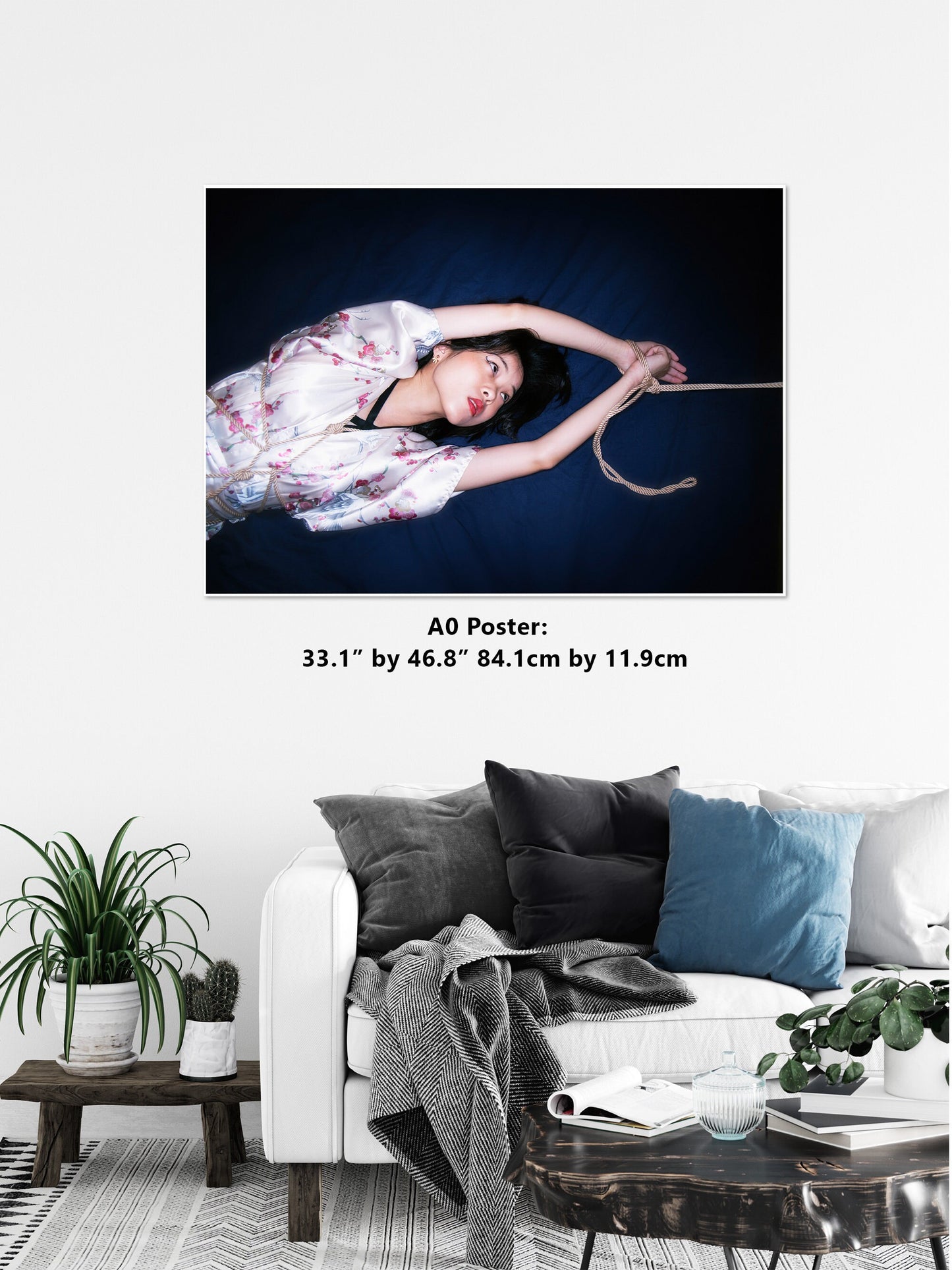 Shibari Colour 9 |Digital PDF File | Japanese Sex Art| Kinbaku Art Print | Woman BDSM | Erotic Wall Art | Gifts for Him | Rope Bondage Photo