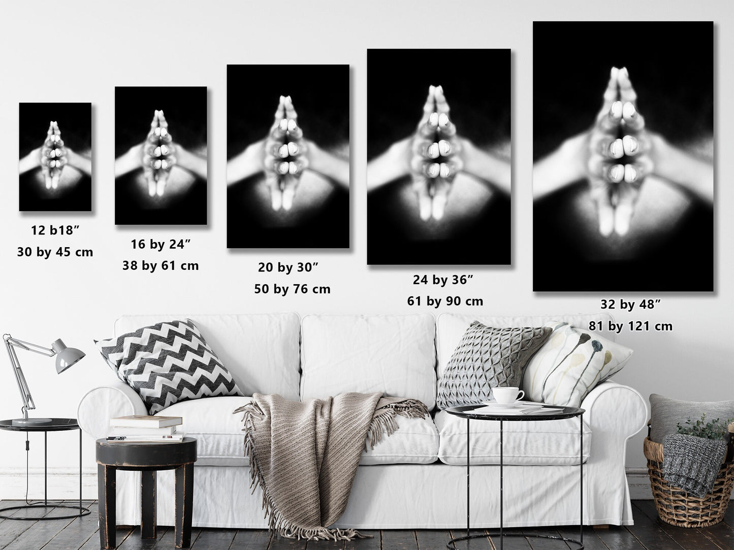 Yoga As Art 3 P Prayer | Digital PDF File | Yoga Pose Wall Art | Yoga Studio Decor | Spiritual Photos | Black And White | Yoga Digital Print