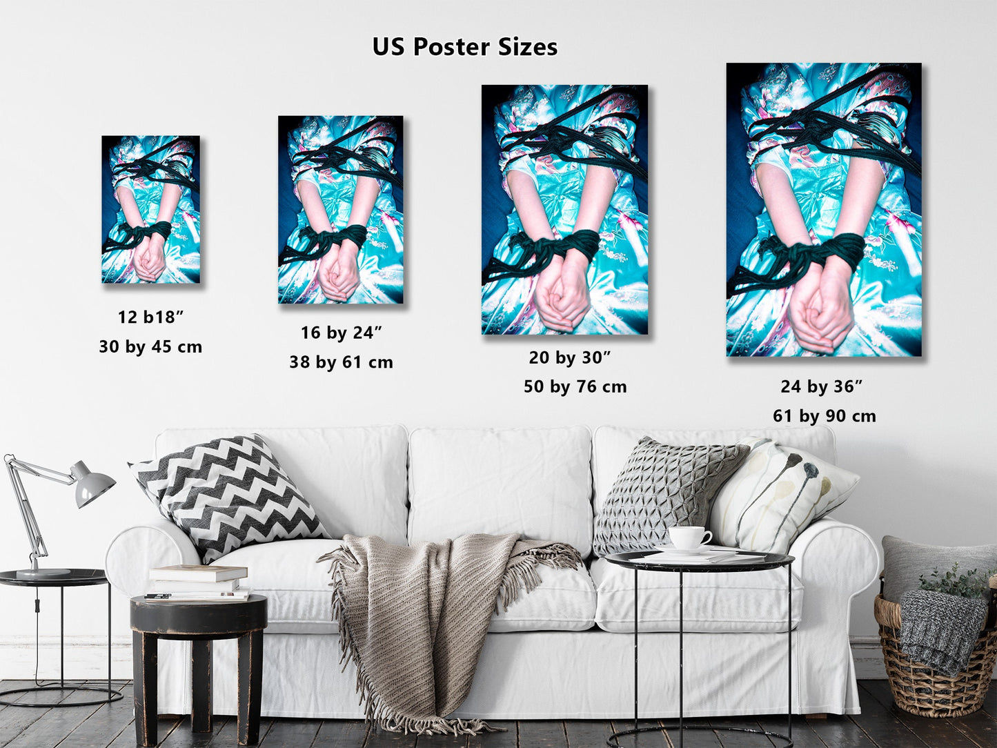 Shibari Colour 1| Digital PDF File |Japanese Sex Art | Kinbaku Art Print | Woman BDSM | Erotic Wall Art | Gifts for Him | Rope Bondage Photo