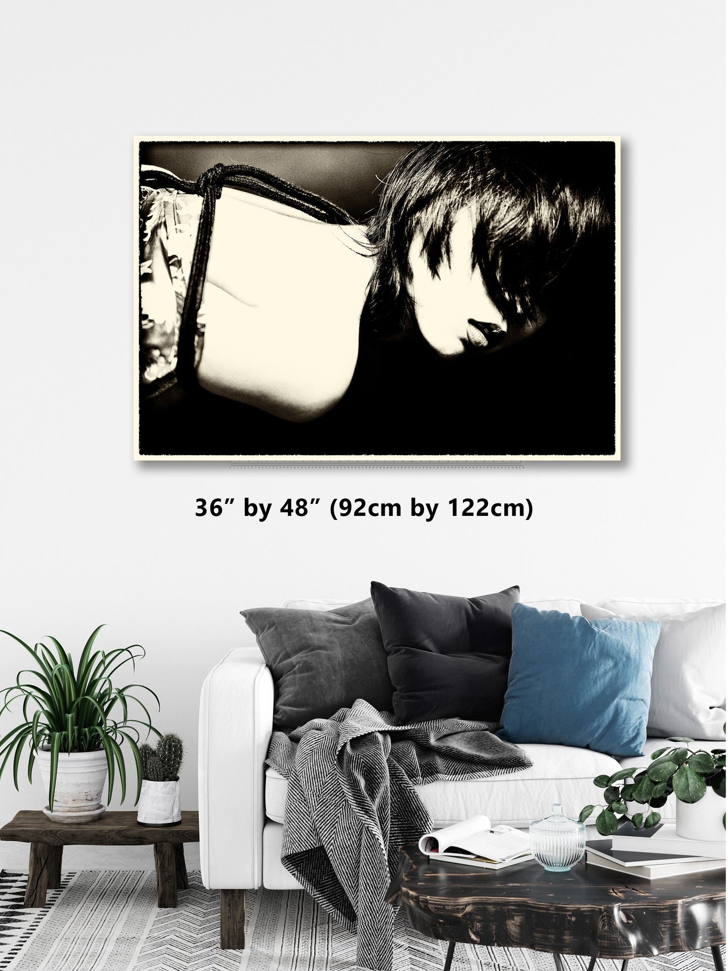 Shibari B n W 1 - Digital PDF File | Fetish photography | Japanese Sex Art | Kinbaku Art Print | Woman BDSM | Erotic Wall Art
