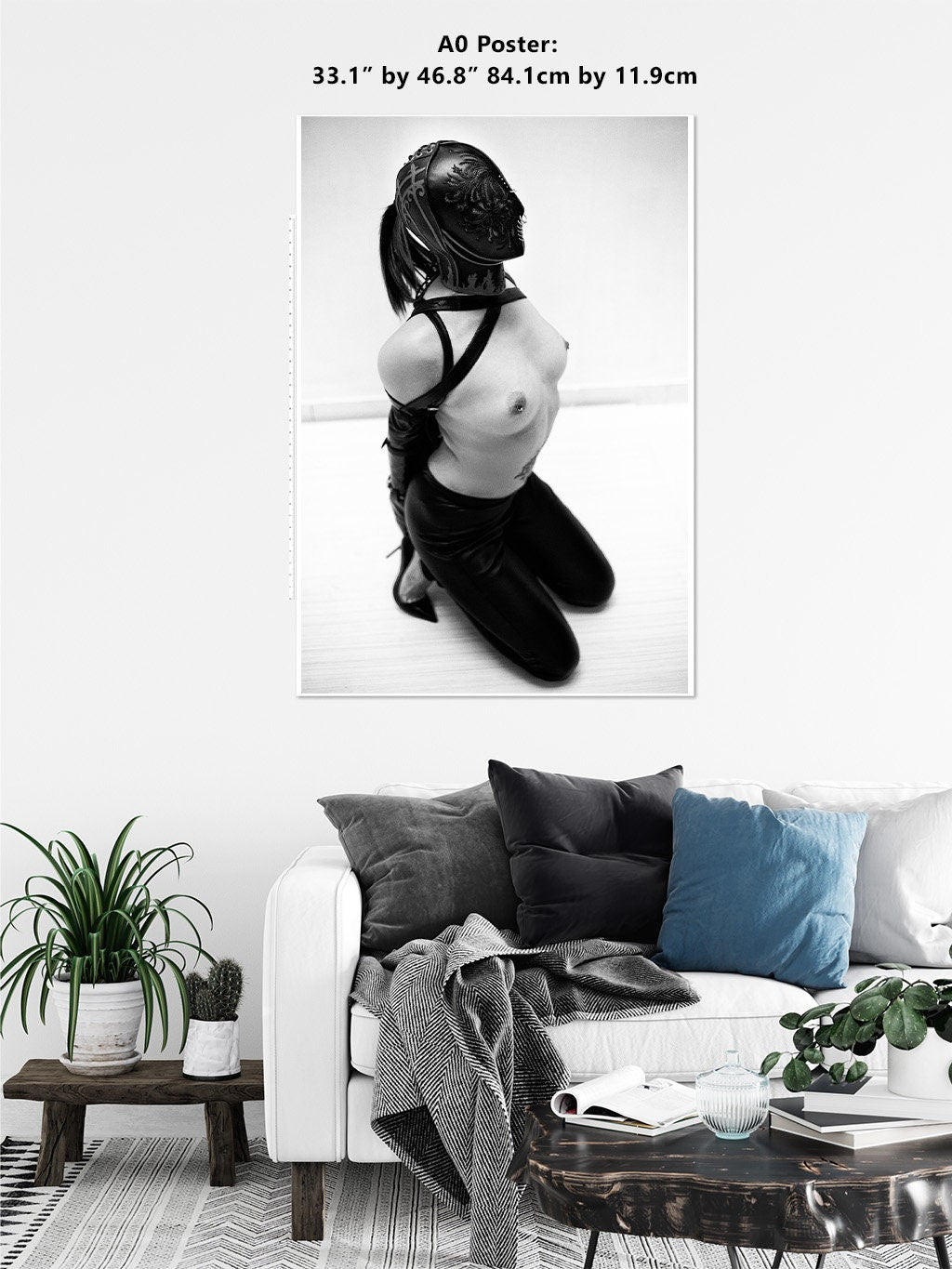 Leather Bondage 6 Digital PDF File | Fetish photography | BDSM Wall Art | Erotic Art Print | Bondage Photo | Bedroom Decor | Mature Content