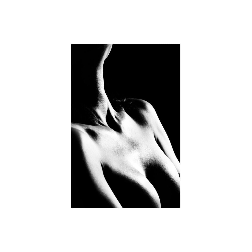 Contour Nude 12 - Gloss Print | Art Nude Home Decor | Erotic Wall Art | Sexy Bedroom Decor | Gifts for Him | Nude Art Print | Topless Woman