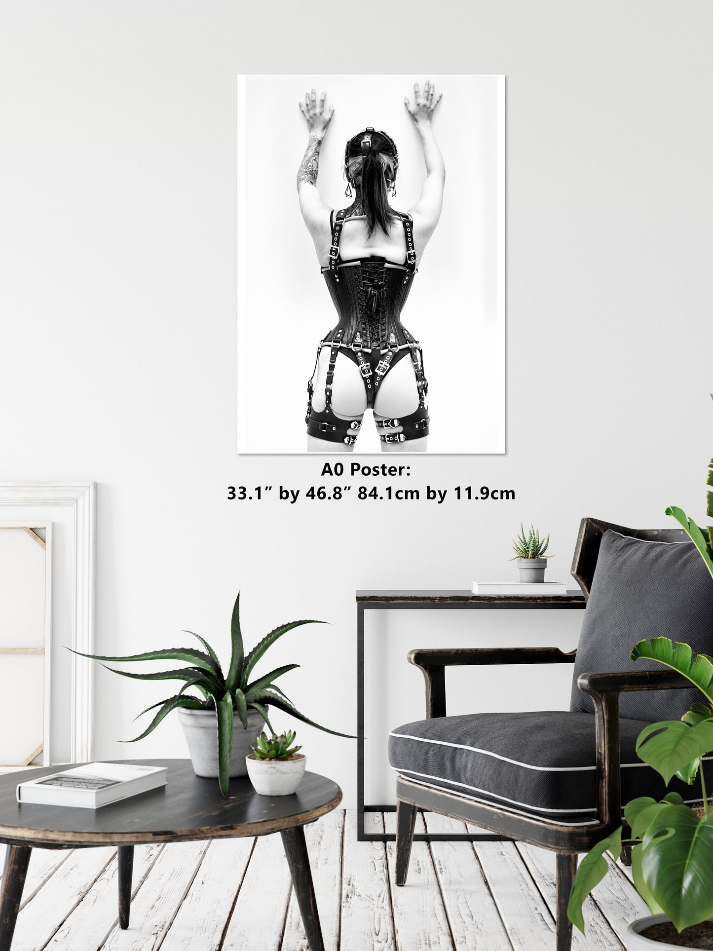 Leather Bondage 1| Digital PDF File | Fetish photography | BDSM Wall Art | Erotic Art Print | Bondage Photo | Sexy Bedroom Decor