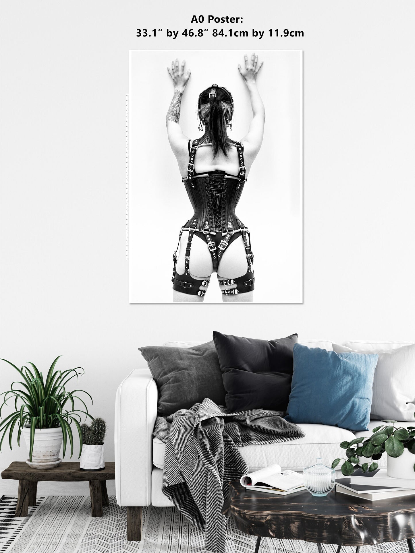 Leather Bondage 1| Digital PDF File | Fetish photography | BDSM Wall Art | Erotic Art Print | Bondage Photo | Sexy Bedroom Decor