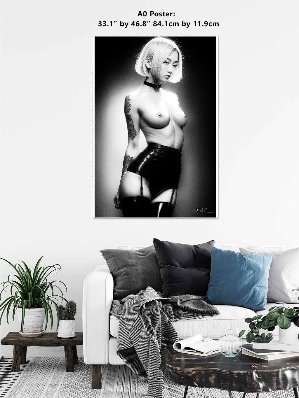 Kyoto Erito 3 - Digital PDF File | Art Nude Home Decor | Erotic Wall Art | Female Wall Art | Gifts for Him | Nude Print