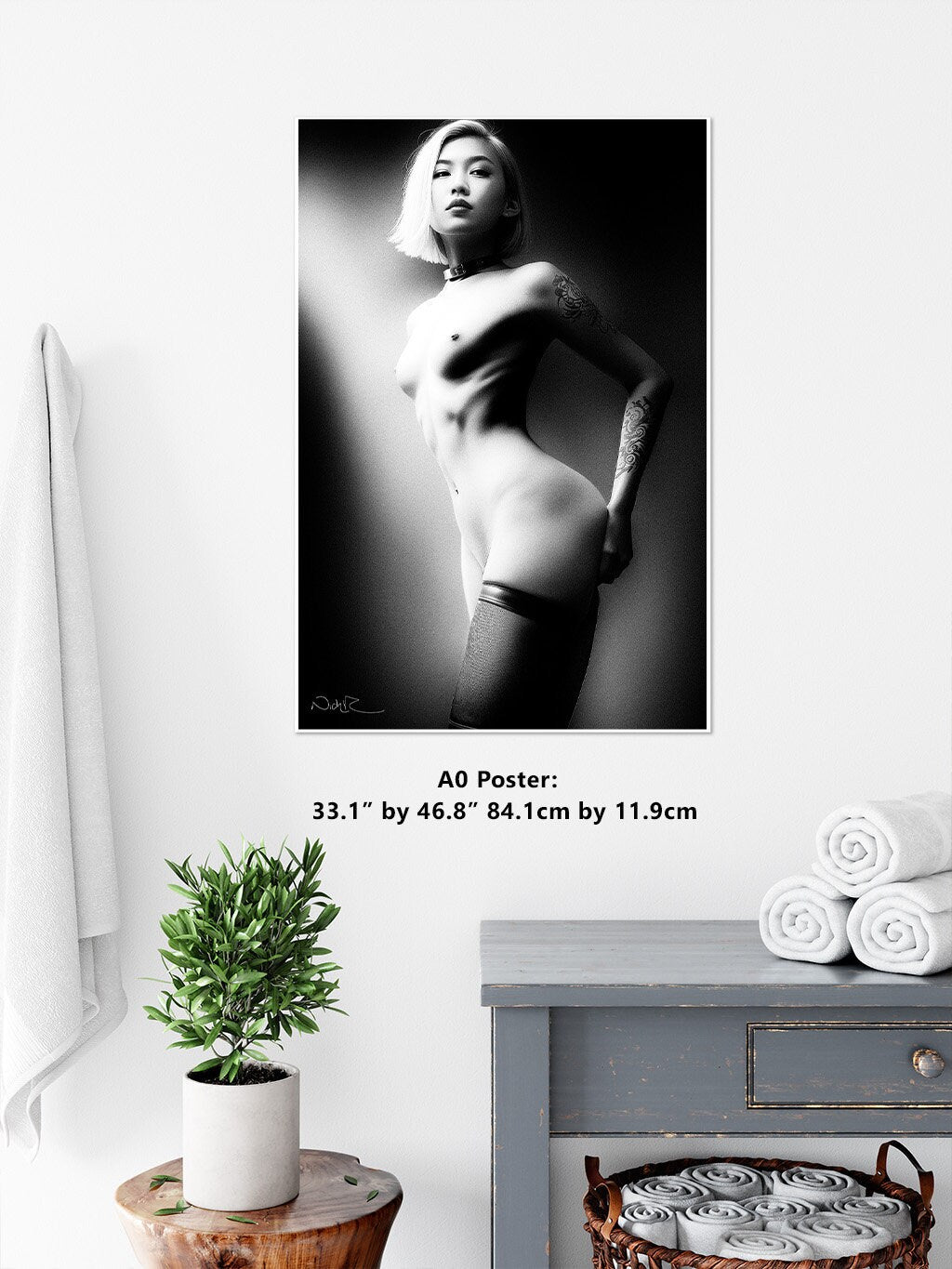 Kyoto Erito 4C - Digital PDF File | Art Nude Home Decor | Erotic Wall Art | Female Wall Art | Gifts for Him | Nude Print