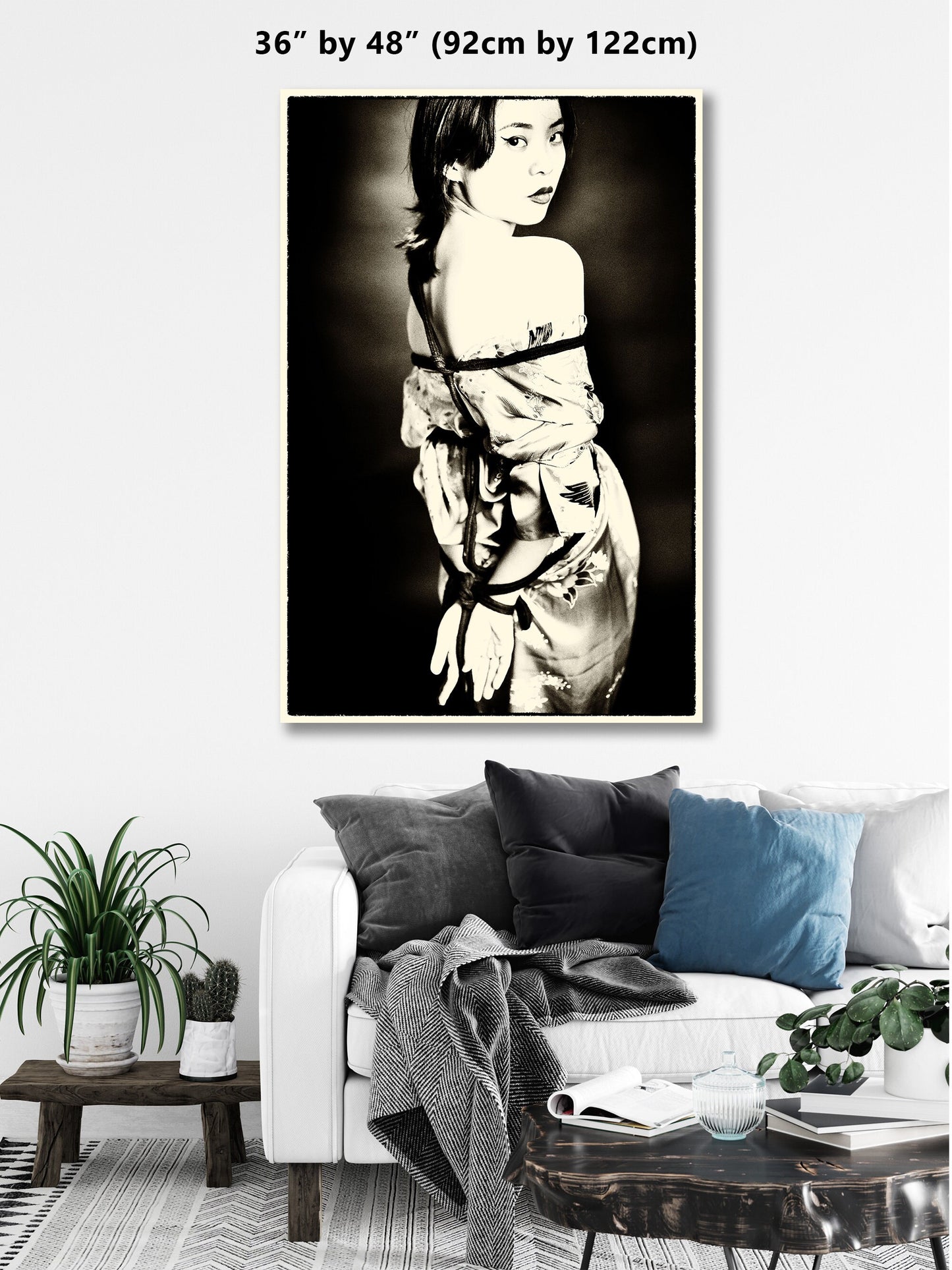 Shibari B n W 6 - Digital PDF File | Fetish photography | Japanese Sex Art | Kinbaku Art Print | Woman BDSM | Erotic Wall Art