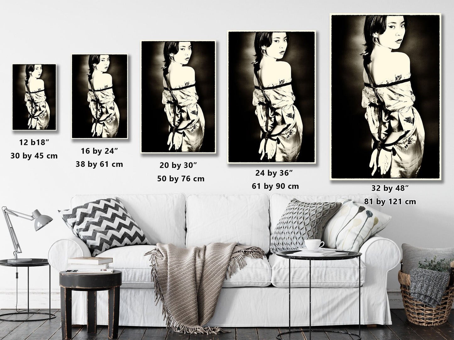 Shibari B n W 6 - Digital PDF File | Fetish photography | Japanese Sex Art | Kinbaku Art Print | Woman BDSM | Erotic Wall Art