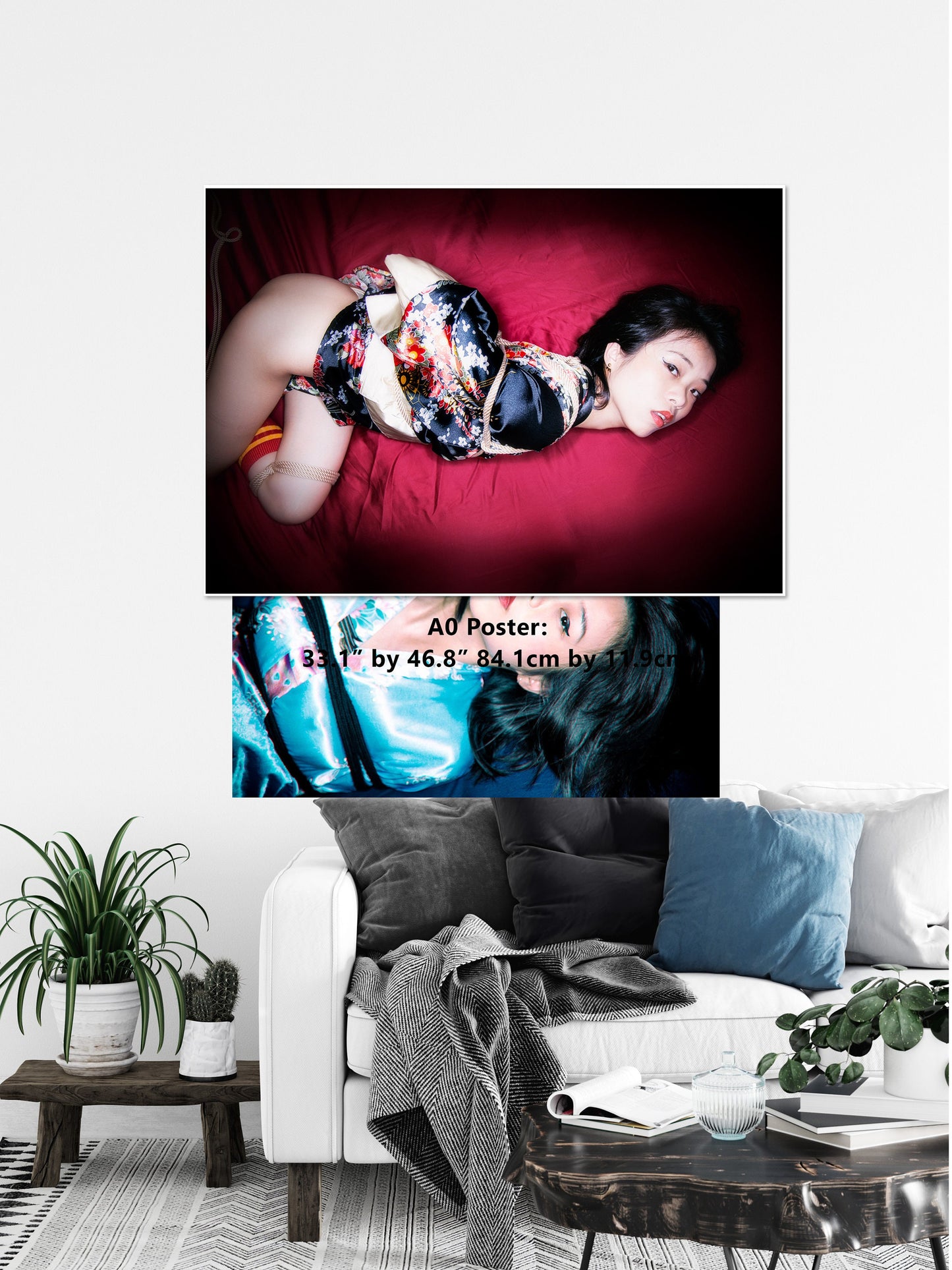 Shibari Colour 7 | Digital PDF File |Japanese Sex Art | Kinbaku Art Print | Woman BDSM | Erotic Wall Art | Gifts for Him |Rope Bondage Photo