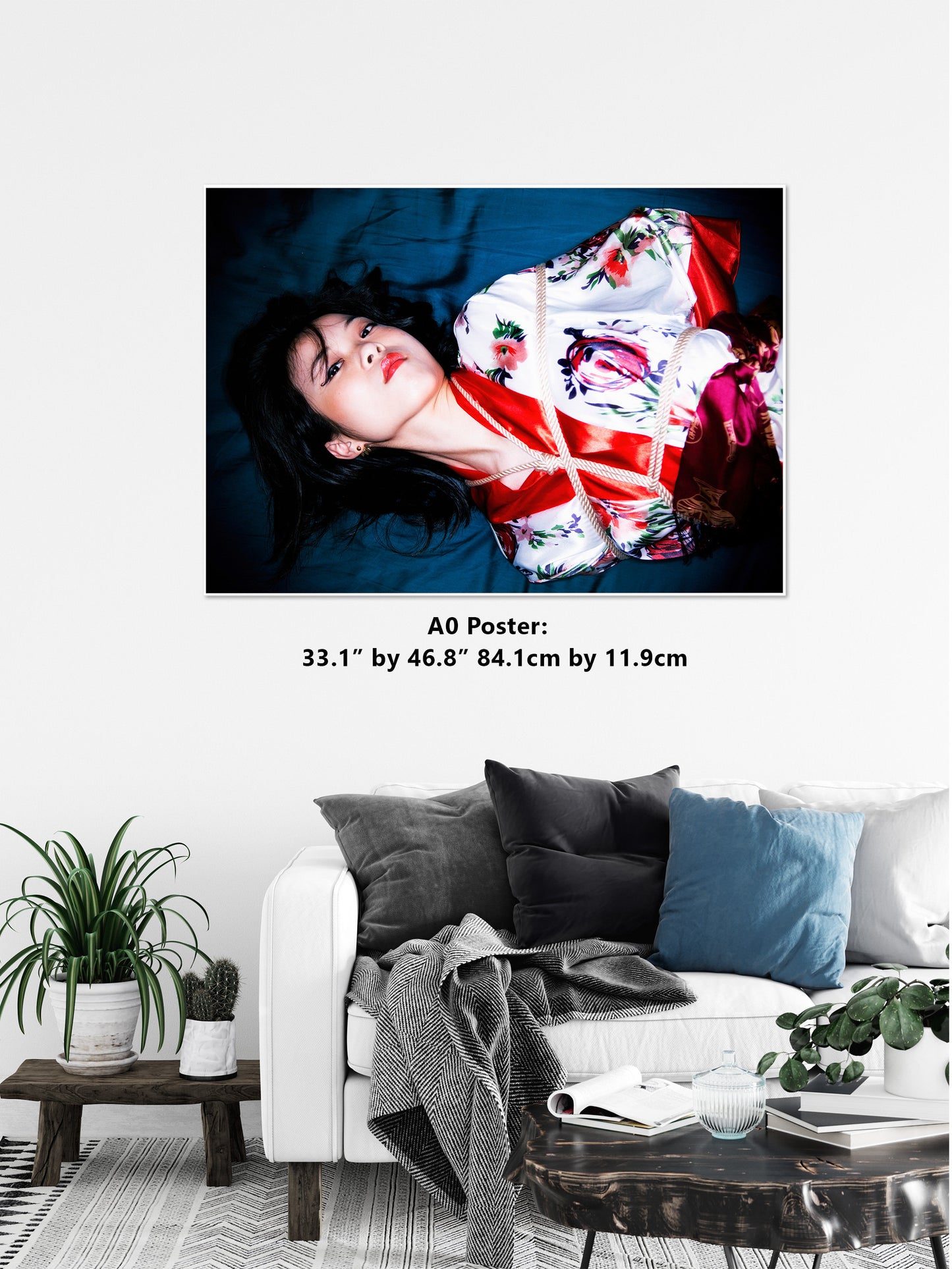 Shibari Colour 5Digital PDF File , Japanese Sex Art ,Kinbaku Art Print , Woman BDSM , Erotic Wall Art , Gifts for Him Rope Bondage Photo