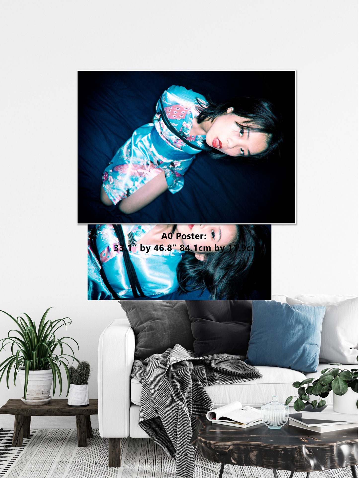 Shibari Colour 3| Digital PDF File |Japanese Sex Art | Kinbaku Art Print | Woman BDSM | Erotic Wall Art | Gifts for Him | Rope Bondage Photo