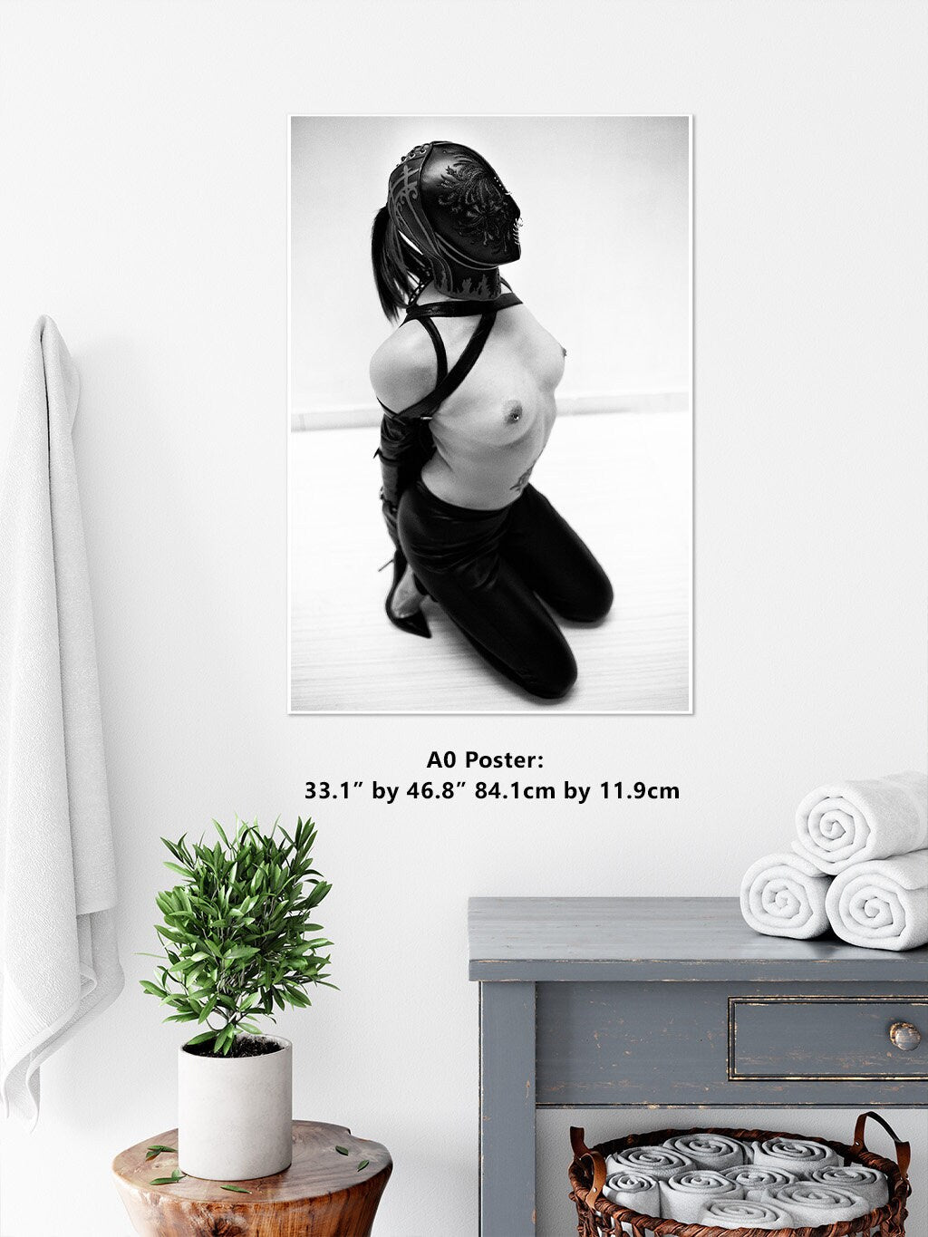 Leather Bondage 6 Digital PDF File | Fetish photography | BDSM Wall Art | Erotic Art Print | Bondage Photo | Bedroom Decor | Mature Content