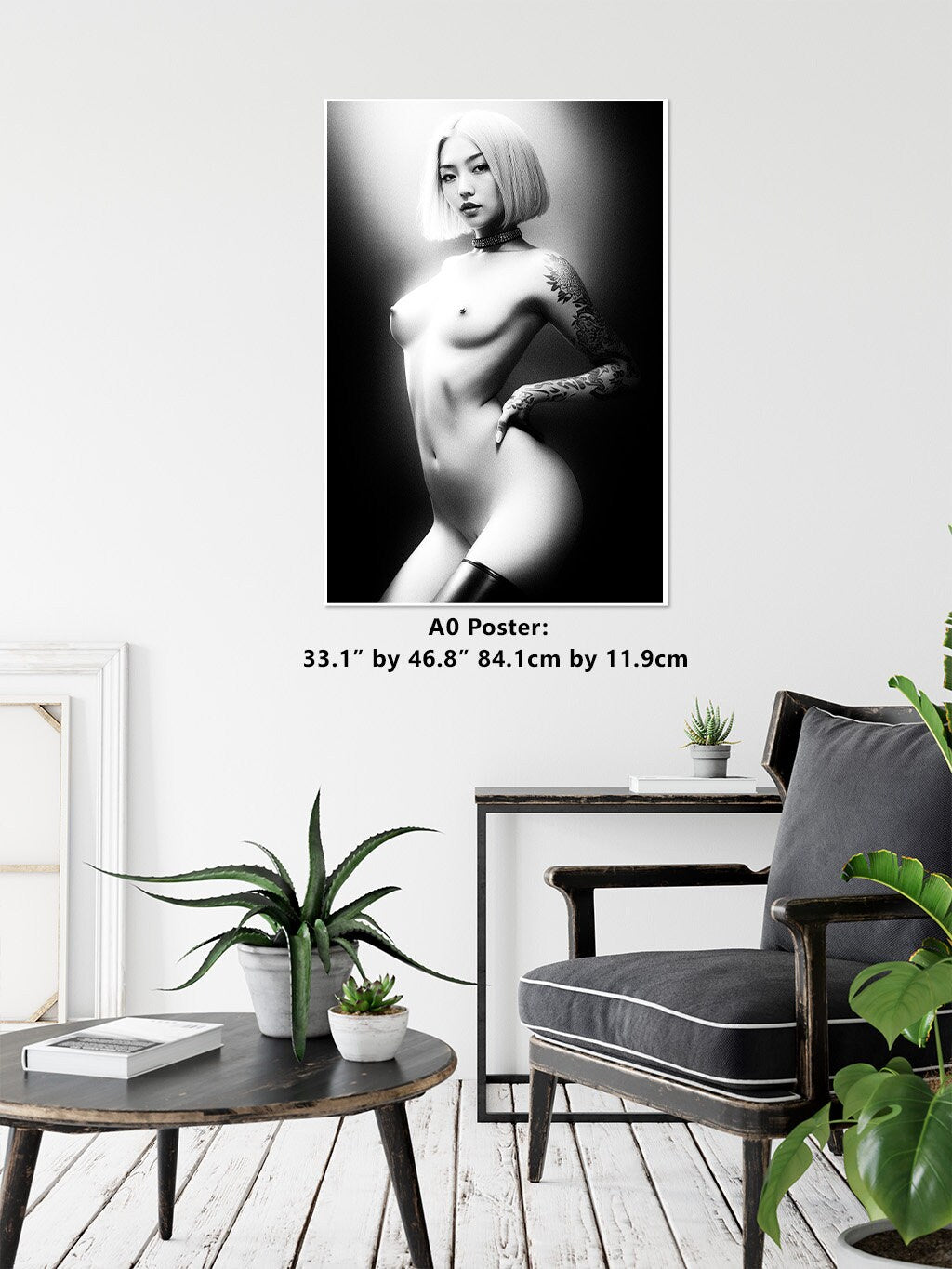 Kyoto Erito 4b - Gloss Print | Art Nude Home Decor | Erotic Wall Art | Sexy Bedroom Decor | Gifts for Him | Nude Print | Naked Woman