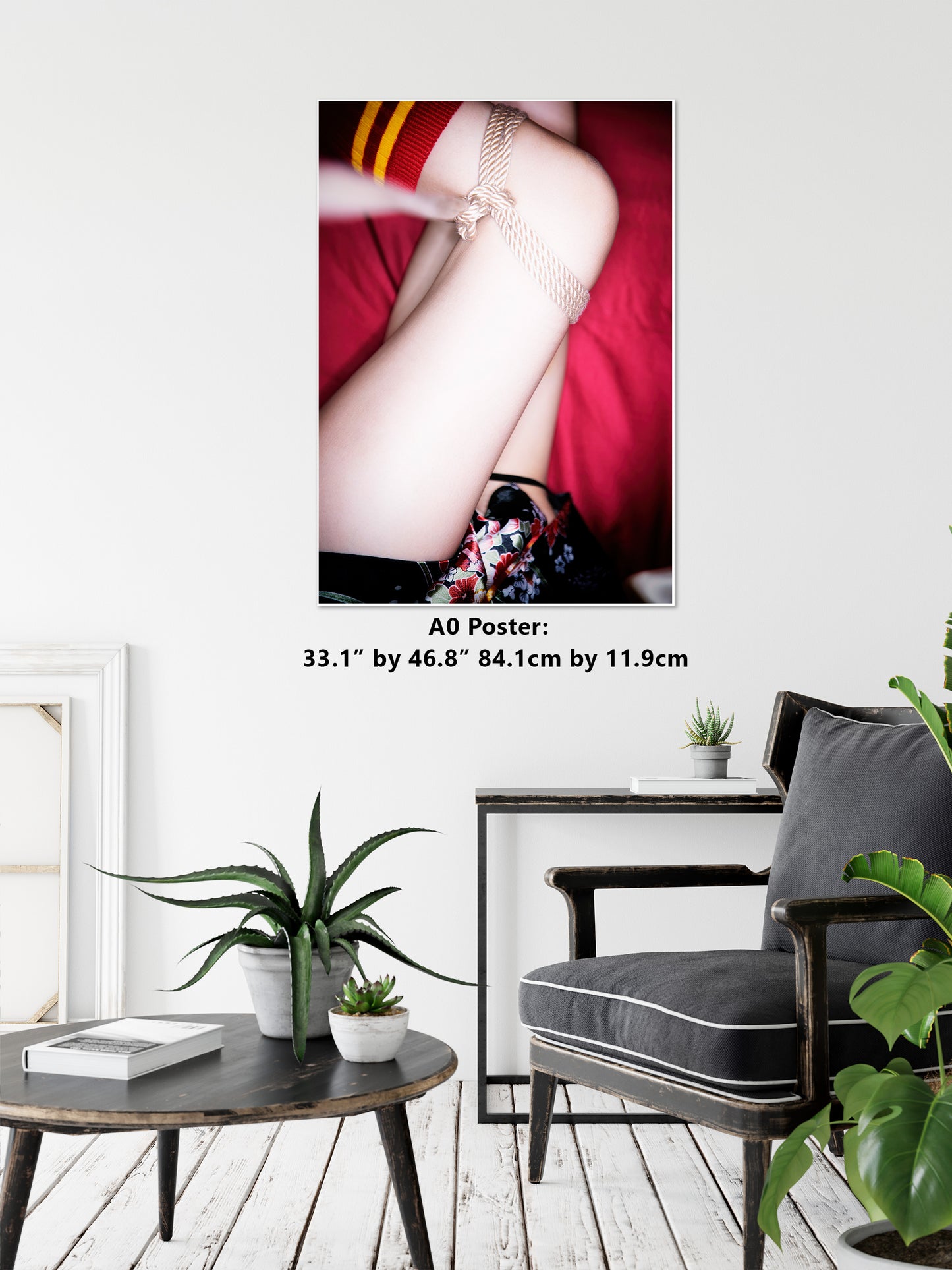 Shibari Colors 8 - Gloss Poster | Fetish photography | Japanese Sex Art | Kinbaku Art Print | Woman BDSM | Erotic Wall Art | Gifts for Him