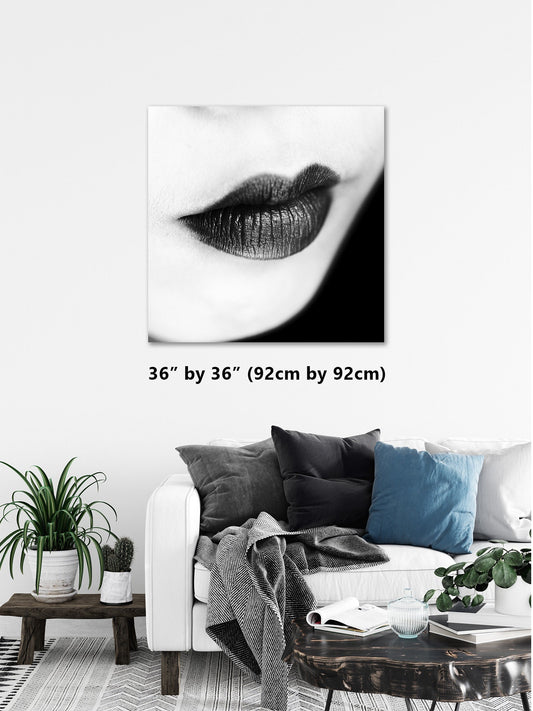 Lips - Square Canvas Print